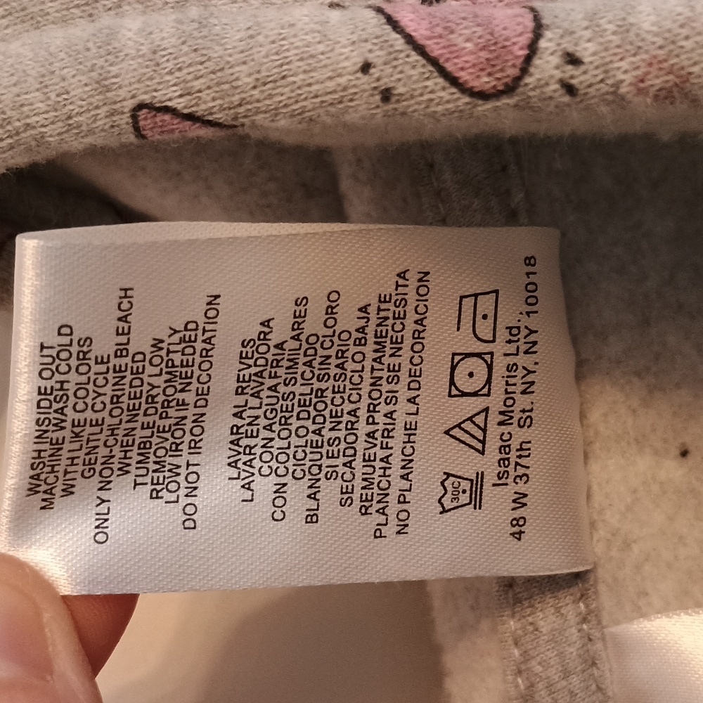 Kids LARGE Barbie Gray and Pink Hoodie - Picture 3 of 5